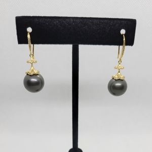 Authentic Tahitian Pearl Earrings